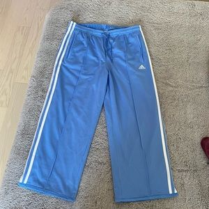 Adidas Track Pants Blue with Pockets Size Medium